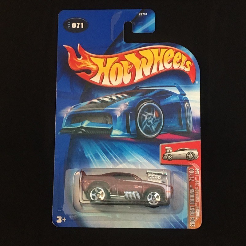 Tooned 69 Camaro Z28 No Tampo Cofre